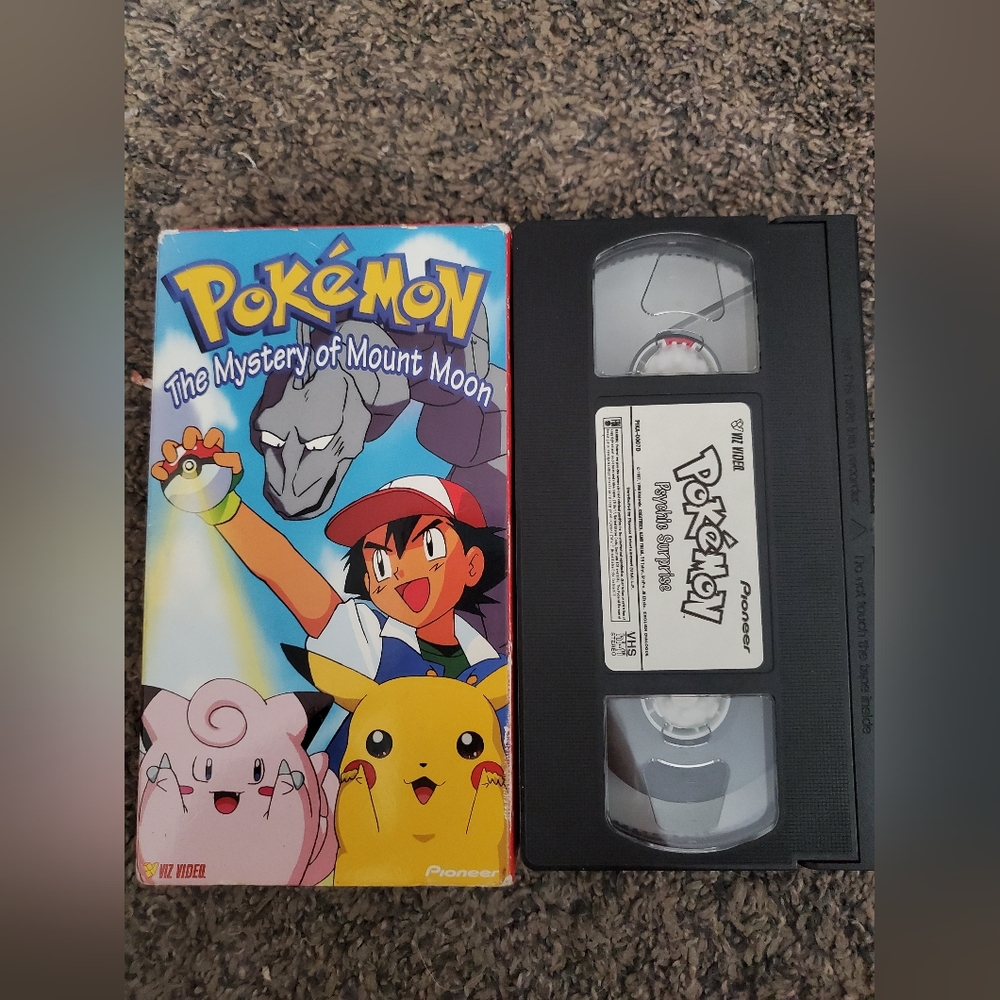 Pokemon The Mystery Of Mount Moon And Psychic Surprise VHS